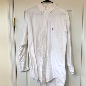 Men’s Polo white button down dress shirt